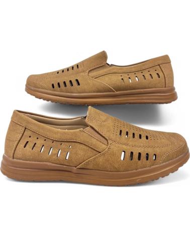 Zapatos TIMBOS  de Hombre MOCASIN PICADO DE HOMBRE CAMEL 131232  MARRóN