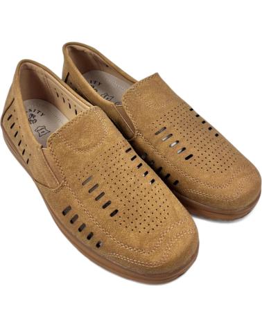 Zapatos TIMBOS  de Hombre MOCASIN PICADO DE HOMBRE CAMEL 131232  MARRóN