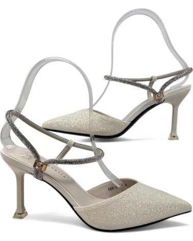 Sandales TIMBOS  pour Femme SANDALIA DE TACON NOVIA 131224  BLANCO