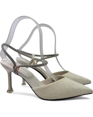 Sandales TIMBOS  pour Femme SANDALIA DE TACON NOVIA 131224  BLANCO