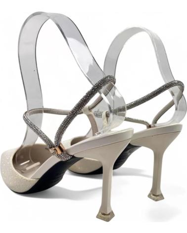 Sandales TIMBOS  pour Femme SANDALIA DE TACON NOVIA 131224  BLANCO