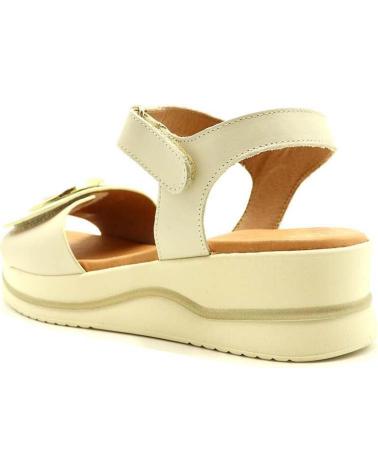 Sandales DESCANFLEX  pour Femme SANDALIA VELCRO CON APLIQUE 21120  IVORY