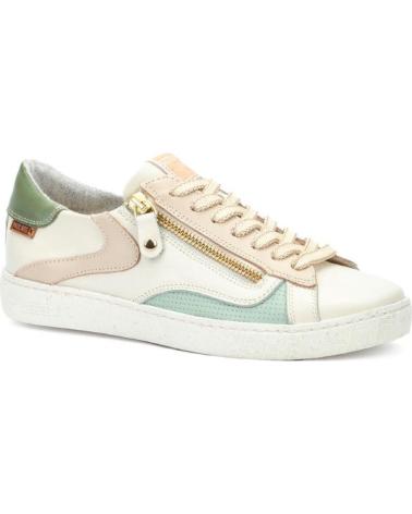 SNEAKERS PIKOLINOS LANZAROTE W7B BEIGE CON CERNIERA BLANCO