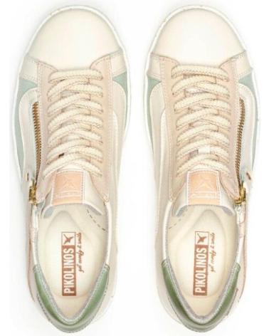 SNEAKERS PIKOLINOS LANZAROTE W7B BEIGE CON CERNIERA BLANCO