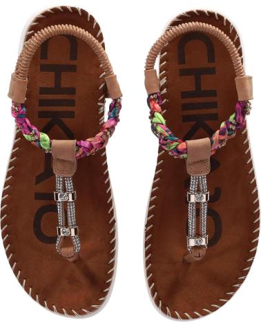 Sandalias CHIKA10  de Mujer CANELON 04  CUERO-TAN