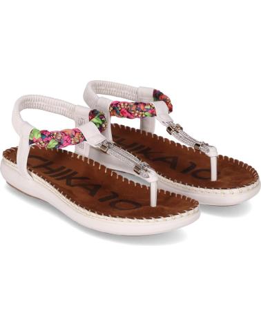 Sandalias CHIKA10  de Mujer CANELON 04  BLANCO-WHITE