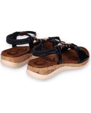 Sandálias CHIKA10  de Mulher RIGATONE 03  NEGRO-BLACK