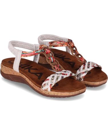 Sandalias CHIKA10  de Mujer RIGATONE 02  BLANCO-WHITE