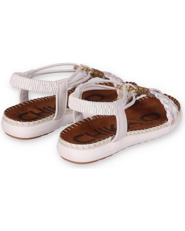 Sandalias CHIKA10  de Mujer CANELON MK 03  BLANCO-WHITE
