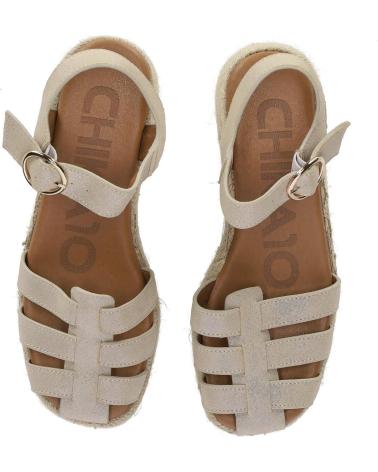 Sandalias CHIKA10  de Mujer NEW BONITA 10  PLATINO-LG GOLD