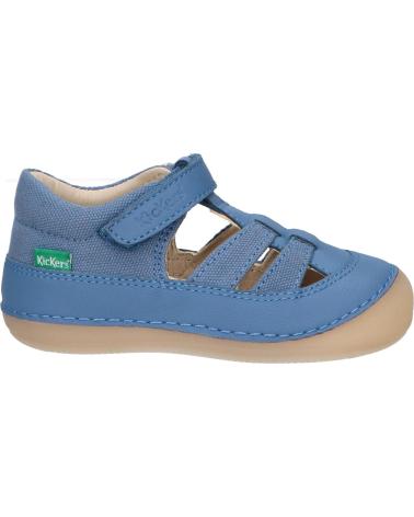 boy shoes KICKERS 1201230-10-0 KICK SUSHYK SHEEP LTHCOTTON CANVAS  5 BLEU