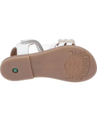 Sandali KICKERS  per Bambina 1202383-30-0 DIAMANTO SHEEP NAPPA  3 BLANC