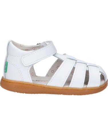 Sandali KICKERS  per Bambina e Bambino 1217856-10-0 KICK FLO ACTION LEATHER  3 BLANC