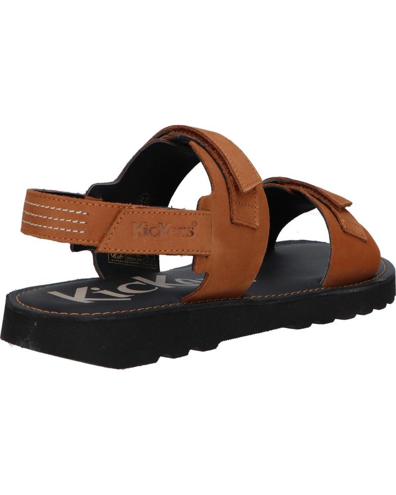 Sandales Homme Kickers Elk - Cuir, Semelle à Mémoire De Forme, Confort Et Style - Fabriquées En Espagne