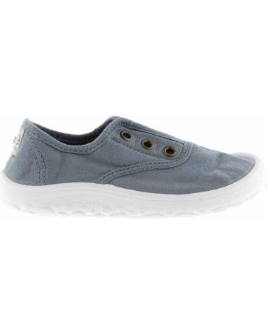 VICTORIA ZAPATILLAS BAREFOOT INGLESA LONA ELASTIC AZUL