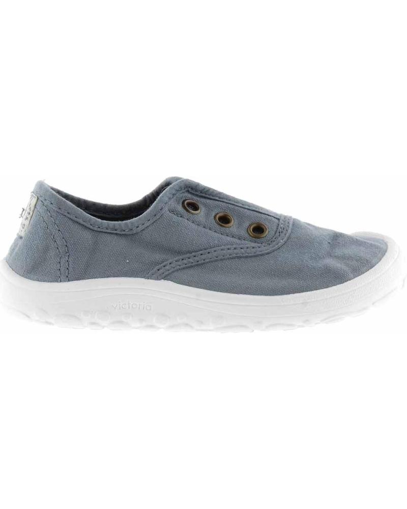 VICTORIA ZAPATILLAS BAREFOOT INGLESA LONA ELASTIC AZUL
