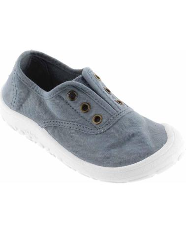 VICTORIA ZAPATILLAS BAREFOOT INGLESA LONA ELASTIC AZUL
