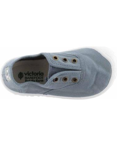 VICTORIA ZAPATILLAS BAREFOOT INGLESA LONA ELASTIC AZUL