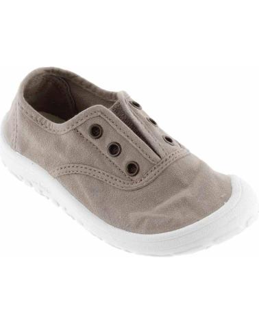 VICTORIA ZAPATILLAS BAREFOOT INGLESA LONA ELASTIC BEIGE