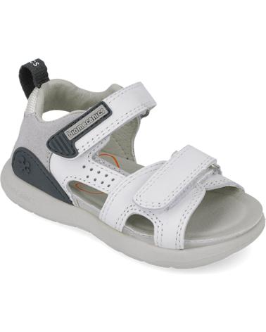 Sandales BIOMECANICS  pour Garçon SANDALIAS PARA CHICO 252218 BIOEVOLUTION CASUAL  BLANCOGRISB471