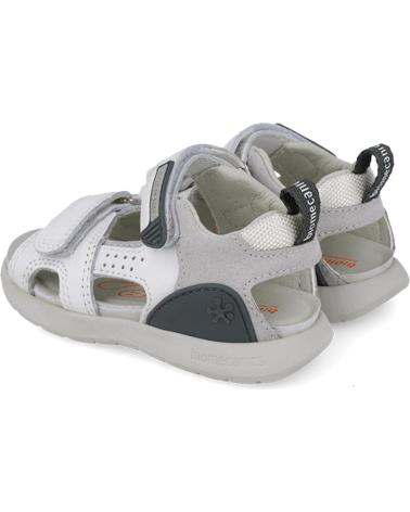 Sandales BIOMECANICS  pour Garçon SANDALIAS PARA CHICO 252218 BIOEVOLUTION CASUAL  BLANCOGRISB471