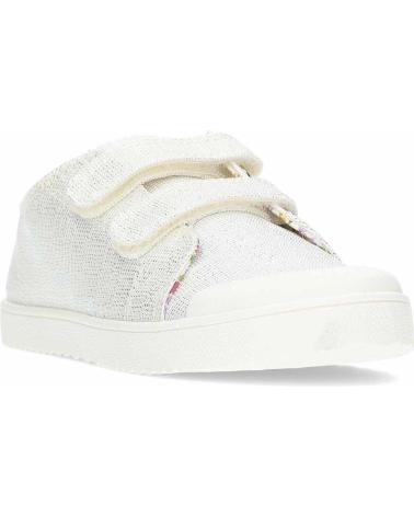 Deportivas PABLOSKY  de Niña ZAPATILLAS DE LONA BAREFOOT 980050  BLANCOPLATA