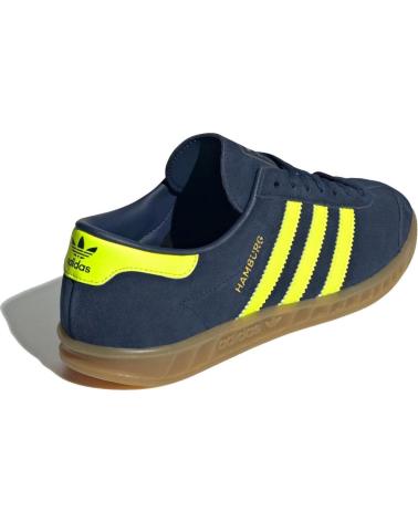 Sportschuhe ADIDAS  für Damen HAMBURG WOMAN JS0678 NIGHT INDIGO - SOLAR YELLOW - GOLD META  NAVY