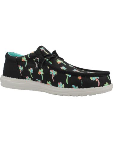 Zapatos HEY DUDE  de Hombre INFORMALES HOMBRE MODELO WALLY FUNK PARTY PALM COLOR NEGRO B  BLKMLT