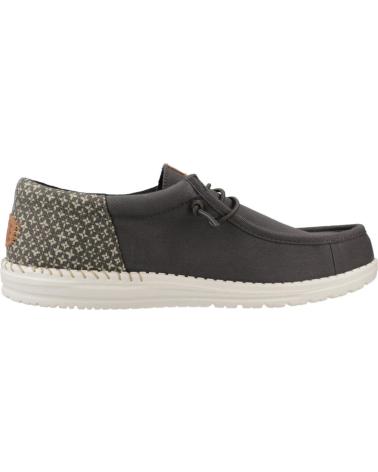 Zapatos HEY DUDE  de Hombre MOCASINES HOMBRE MODELO WALLY FUNK BLOCK PRINT COLOR GRIS BL  BLKEGR