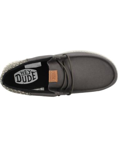 Zapatos HEY DUDE  de Hombre MOCASINES HOMBRE MODELO WALLY FUNK BLOCK PRINT COLOR GRIS BL  BLKEGR