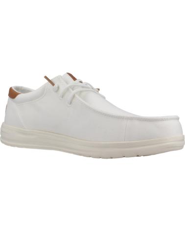 Nauticos de Hombre HEY DUDE INFORMALES HOMBRE MODELO PAUL CANVAS COLOR BLANCO WHITE