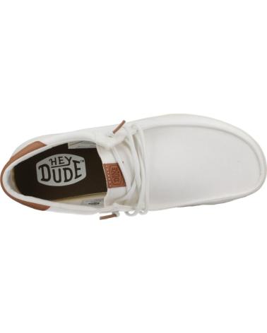 Nauticos de Hombre HEY DUDE INFORMALES HOMBRE MODELO PAUL CANVAS COLOR BLANCO WHITE