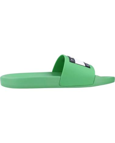 Tongs TOMMY JEANS  pour Homme - CHANCLAS S PARA HOMBRE - POOL SLIDE  VERDE
