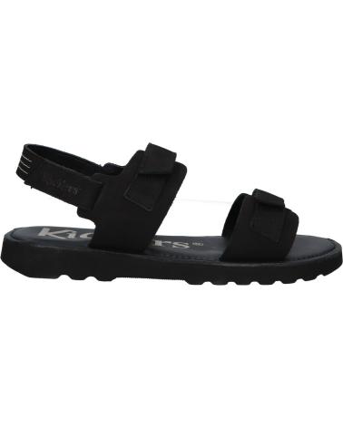 Man Sandals KICKERS 930751-60 KICK NEOS  8 NOIR