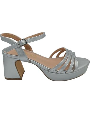Zapatos de tacón DAVINIA  de Mujer SANDALIA FIESTA TACON  PLATEADO