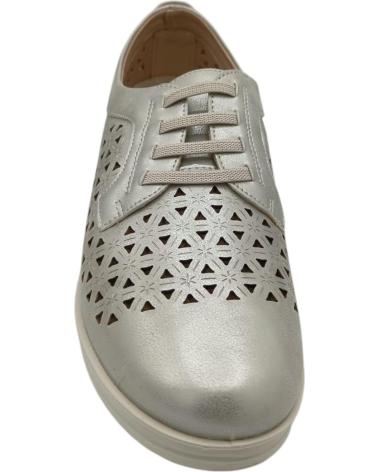 Woman Zapatos de cuña DAVINIA ZAPATO CALADO GOMAS  PLATEADO