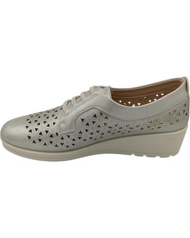 Woman Zapatos de cuña DAVINIA ZAPATO CALADO GOMAS  PLATEADO