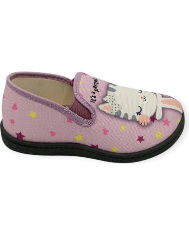 Hausschuhe ROAL  für Mädchen ZAPATILLA CASA GATO PLUMAFLEX 12119  GRIS