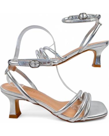 Sandalen für Damen TIMBOS SANDALIA TACON FIESTA DE MUJER PLATA 131242 PLATEADO