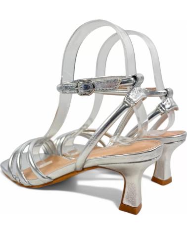 Sandalen für Damen TIMBOS SANDALIA TACON FIESTA DE MUJER PLATA 131242 PLATEADO