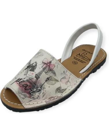 Sandalias AVARCA  de Mujer MENORQUINA BLANCA PARS 331  VARIOS COLORES