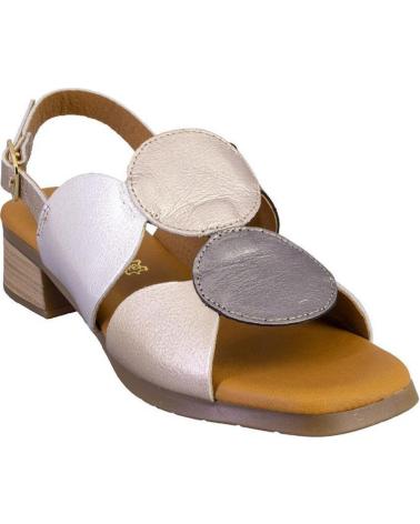 Sandalias KAOLA  de Mujer 2684METAL SANDALIAS DE MUJER PIEL  PLATINO
