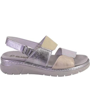 Sandalias SUAVE  de Mujer 3360 SANDALIAS DE MUJER PIEL  PLATA