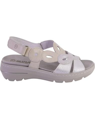 Sandalias SUAVE  de Mujer 3223 SANDALIAS DE MUJER PIEL  PLATA