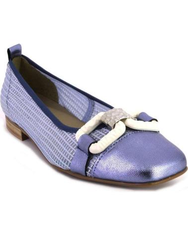Bailarinas SALONISSIMOS  de Mujer CITRUS-25 ZAPATOS DE MUJER PIEL  AZUL