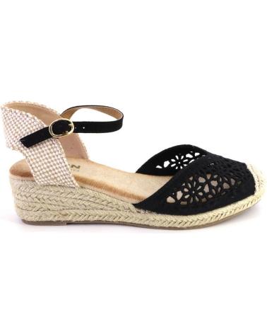 Sandalias MANDARINA  de Mujer 921 ALPARGATAS DE MUJER  NEGRO