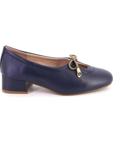 Bailarinas NIVAL  de Mujer LULU 03 ZAPATOS DE MUJER PIEL  AZUL MARINO