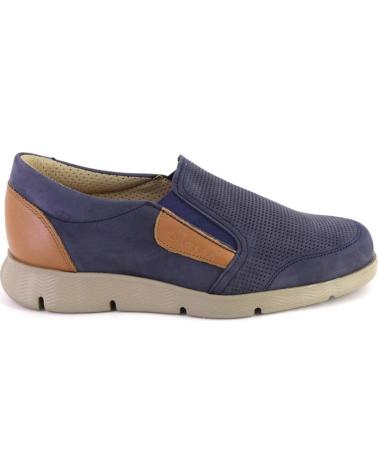 Man shoes CLAYAN 3601 MOCASINES DE HOMBRE NOBUK  AZUL MARINO