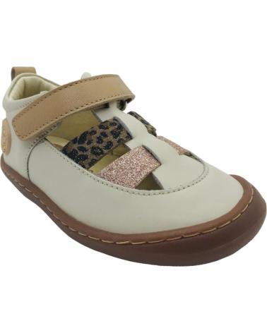 Sandalen GIOSEPPO  für Mädchen SANDALIA CANGREJERA BAREFOOT NINA CLEARFIELD 75025  BEIG