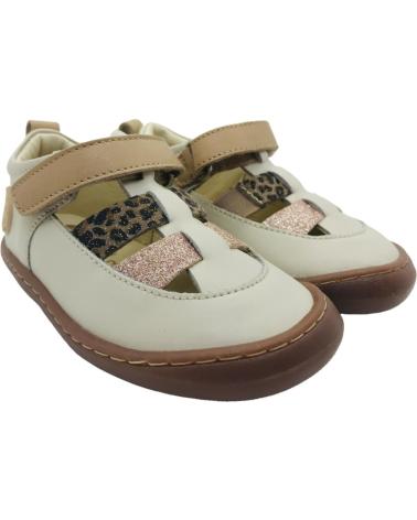 Sandalen GIOSEPPO  für Mädchen SANDALIA CANGREJERA BAREFOOT NINA CLEARFIELD 75025  BEIG